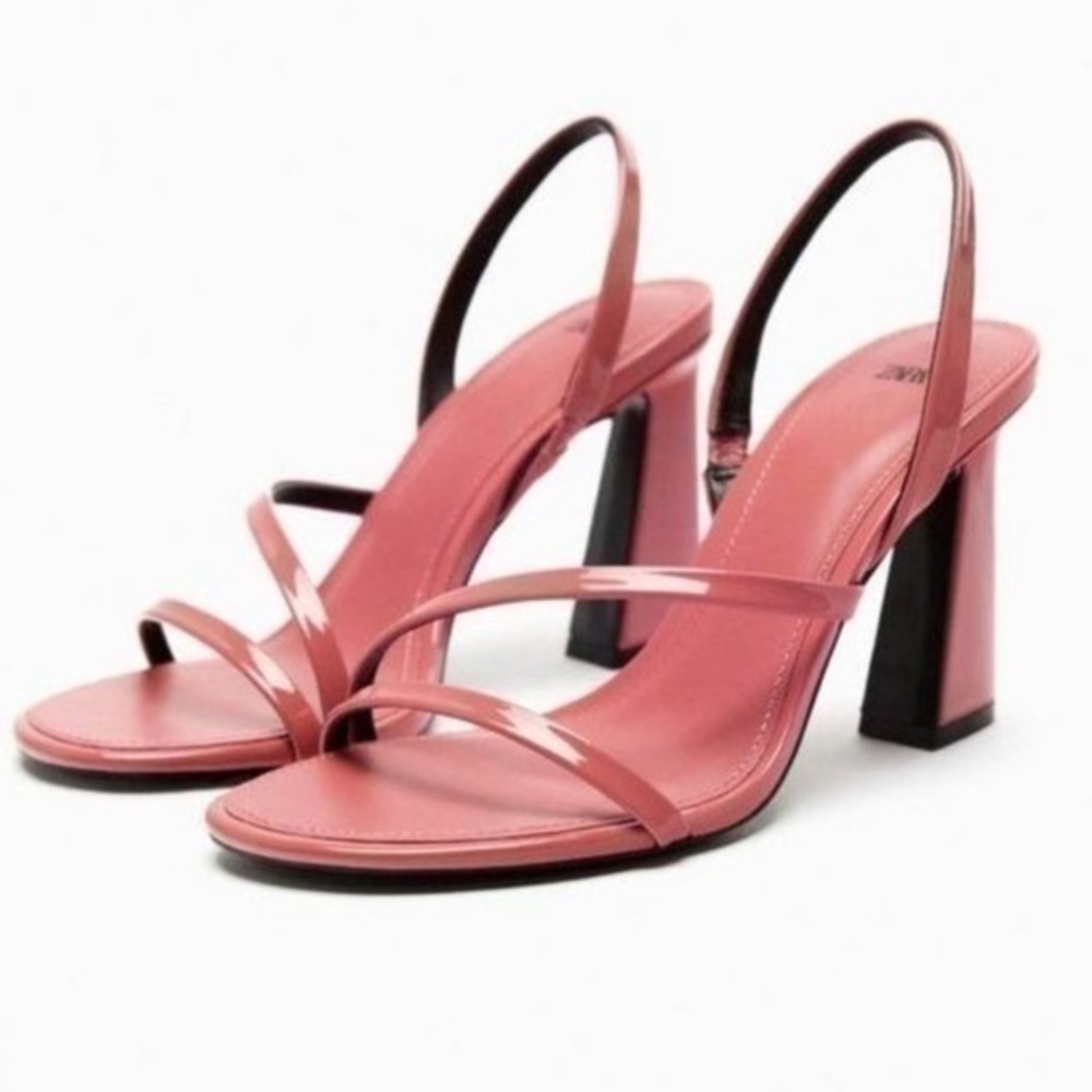 ZARA strappy wide heel sandals 1332/110